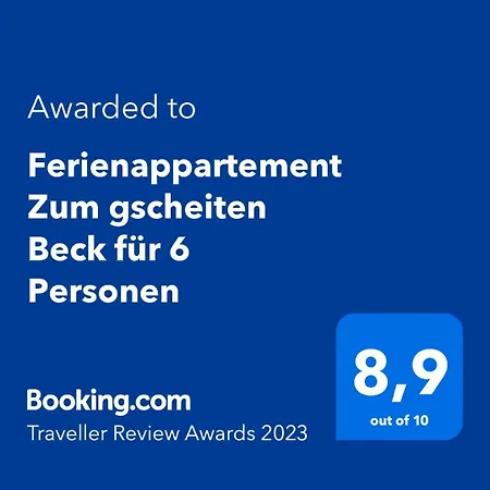 Appartement Single Fewo Gscheiter Beck